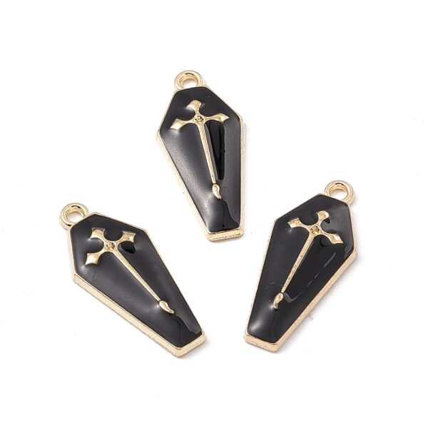 Enamel Coffin Charms - Riverside Beads