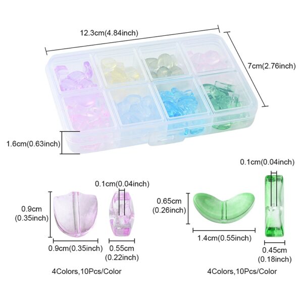 Glass Tulip and Leaf Bead Collection - Image 3