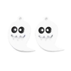 Large Enamel Ghost Charm - Riverside Beads