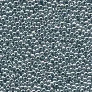 Size 11/0 Preciosa Seed Beads - Bright Silver