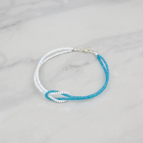 Teal/Silver Beaded Jewellery Kit - Image 2