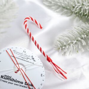 Candy Cane Kumihimo