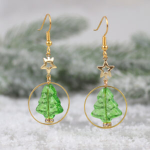 Christmas Tree Frame Earrings
