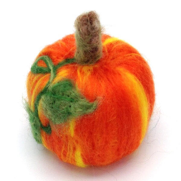 Needle Felted Pumpkin charity mini make
