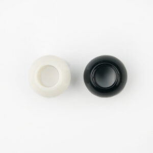 Acrylic Large Holed Rounded Pony Beads