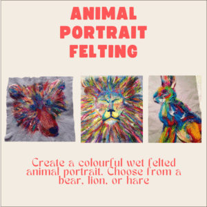 Animal Portrait Picture Felting Workshop