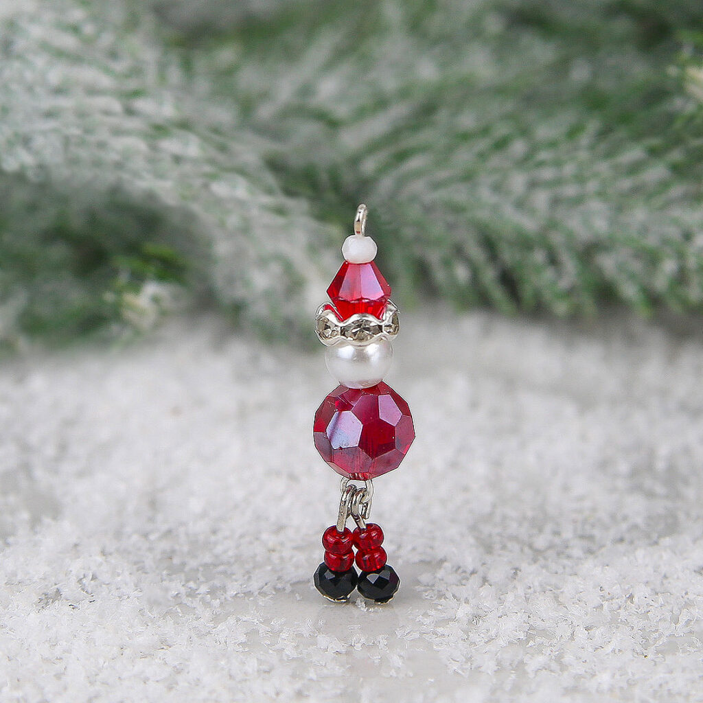 Crystal Santa Charm - Makes 10