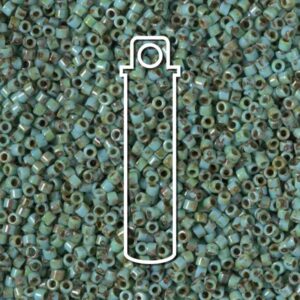 Matte Picasso Seafoam Green Miyuki Delica Beads, Size 11/0 – subtle green seed beads perfect for boho and ocean-inspired jewellery.