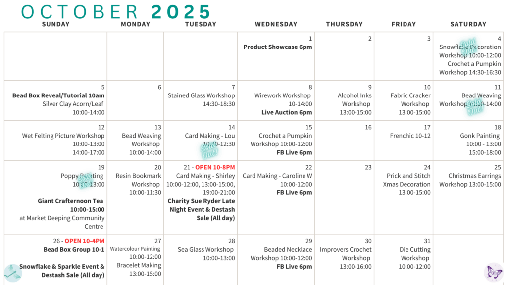 October Calendar