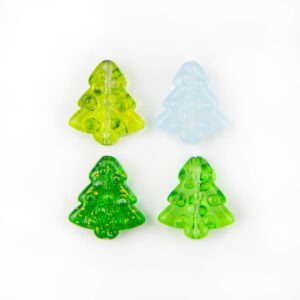 Glass Christmas Tree Beads