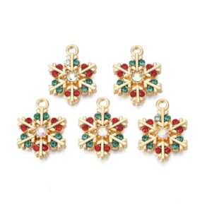 Multi Diamante Snowflake - Riverside Beads