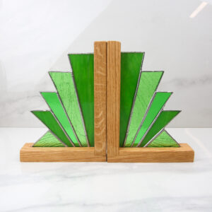 Stained Glass & Oak Bookends Workshop