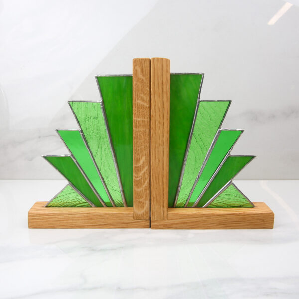 Stained Glass & Oak Bookends Workshop
