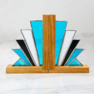 Stained Glass & Oak Bookends Workshop