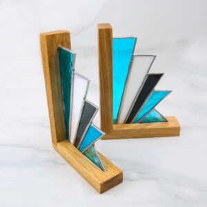 Stained Glass & Oak Bookends Workshop
