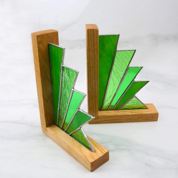Stained Glass & Oak Bookends Workshop
