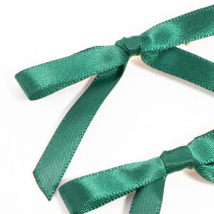 3mm Green Satin Ribbon Bow