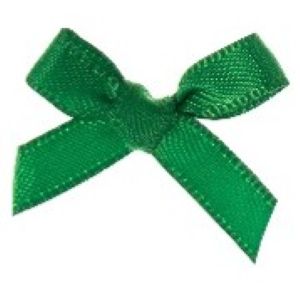 Green Satin Ribbon Bow
