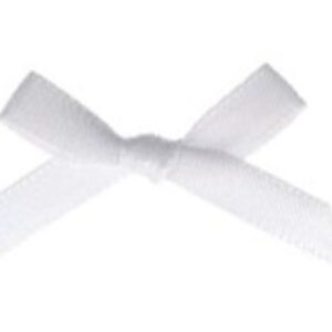 White Satin Ribbon Bow