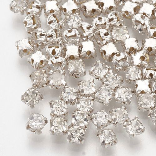Crystal rhinestone sew-on montee bead for bead embroidery, sewing and jewellery making