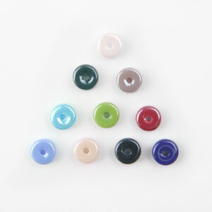 Opaque Lustre Flat Glass Bead - Riverside Beads