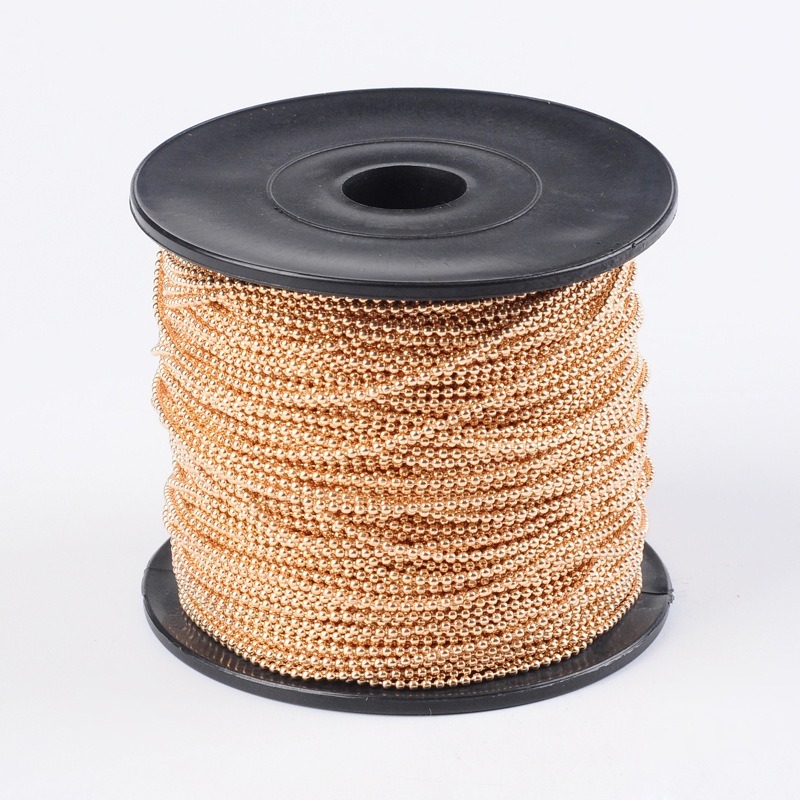 1.5mm Metallic Ball Chain - Sold by the Meter - Image 13