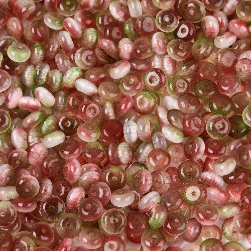 Glass Imitation Cats Eye Rondelle Bead