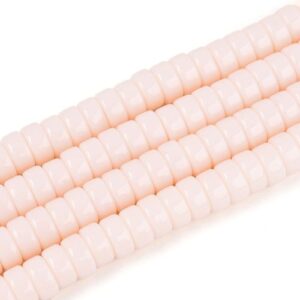 Flat Round Opaque Glass Beads