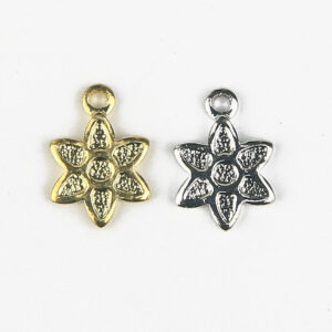 Small Flower Head Charm - Riverside Beads