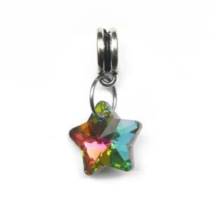 Large Holed Glass Faceted Star Bead - Riverside Beads