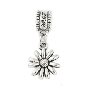 Large Holed Flower Charm
