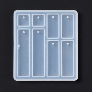 Rectangle And Square Pendant Silicone Resin Mould