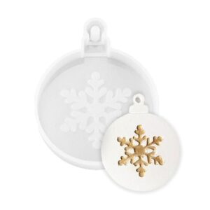 Silicone Resin Snowflake Bauble Mould