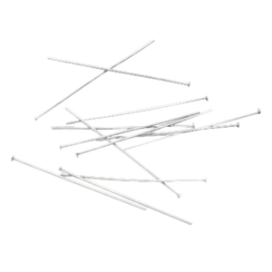 70mm Silver Flat End Headpins