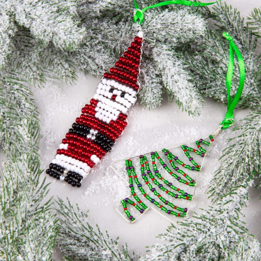 Beaded Christmas decoration workshop at Riverside Beads in Market Deeping