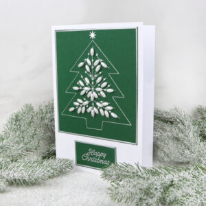 Christmas Tree Prick & Stitch Card