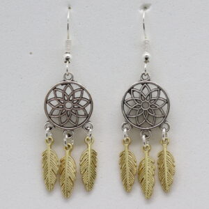 Shop dreamcatcher earrings kit makes 3 pairs. Includes charms, earwires and jump rings. Ideal for jewellery making and gifts.
