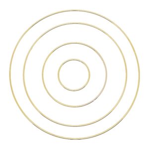 Metal Wire Circle Frame - Gold