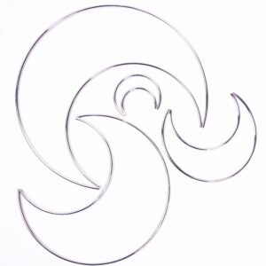 Metal Wire Moon Frame - Silver