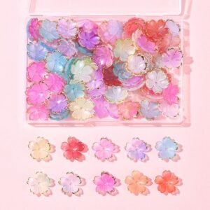 Acrylic Flower Bead Cap Collection