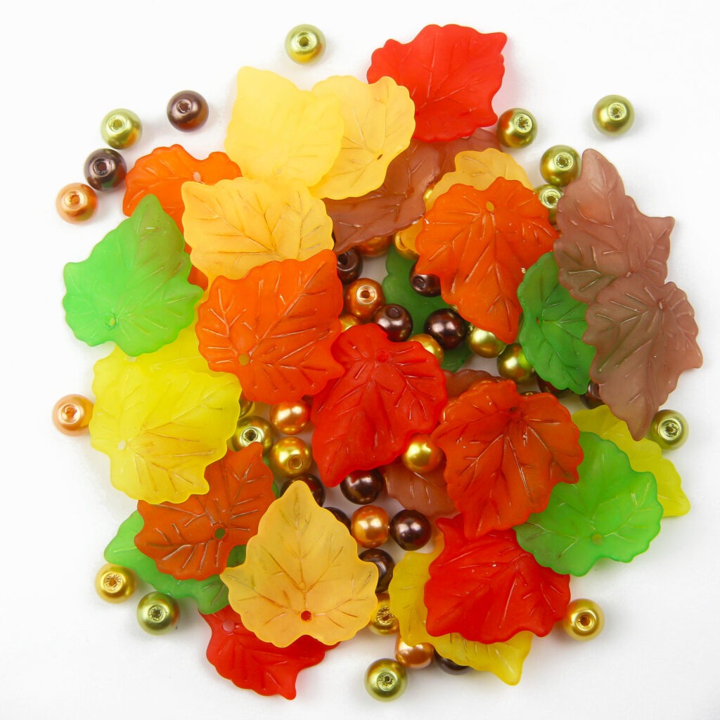 Autumn Mix – green, yellow, orange, red, and brown tones