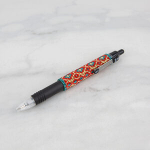 Brick stitch beaded pen workshop at Riverside Beads in Market Deeping