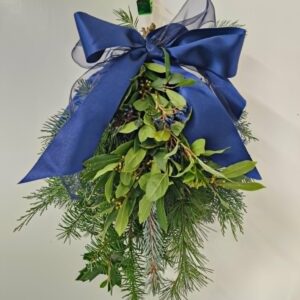 Christmas swag decoration workshop at Riverside Beads in Market Deeping