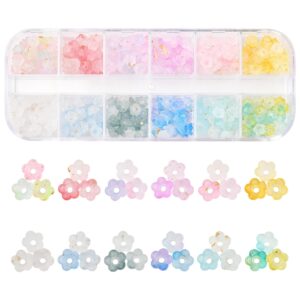 Frosted Acrylic Flower Bead Collection