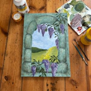 Garden View Wisteria Painting Workshop
