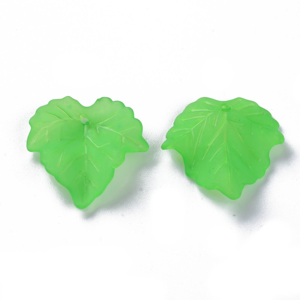 Lucite leaf - green