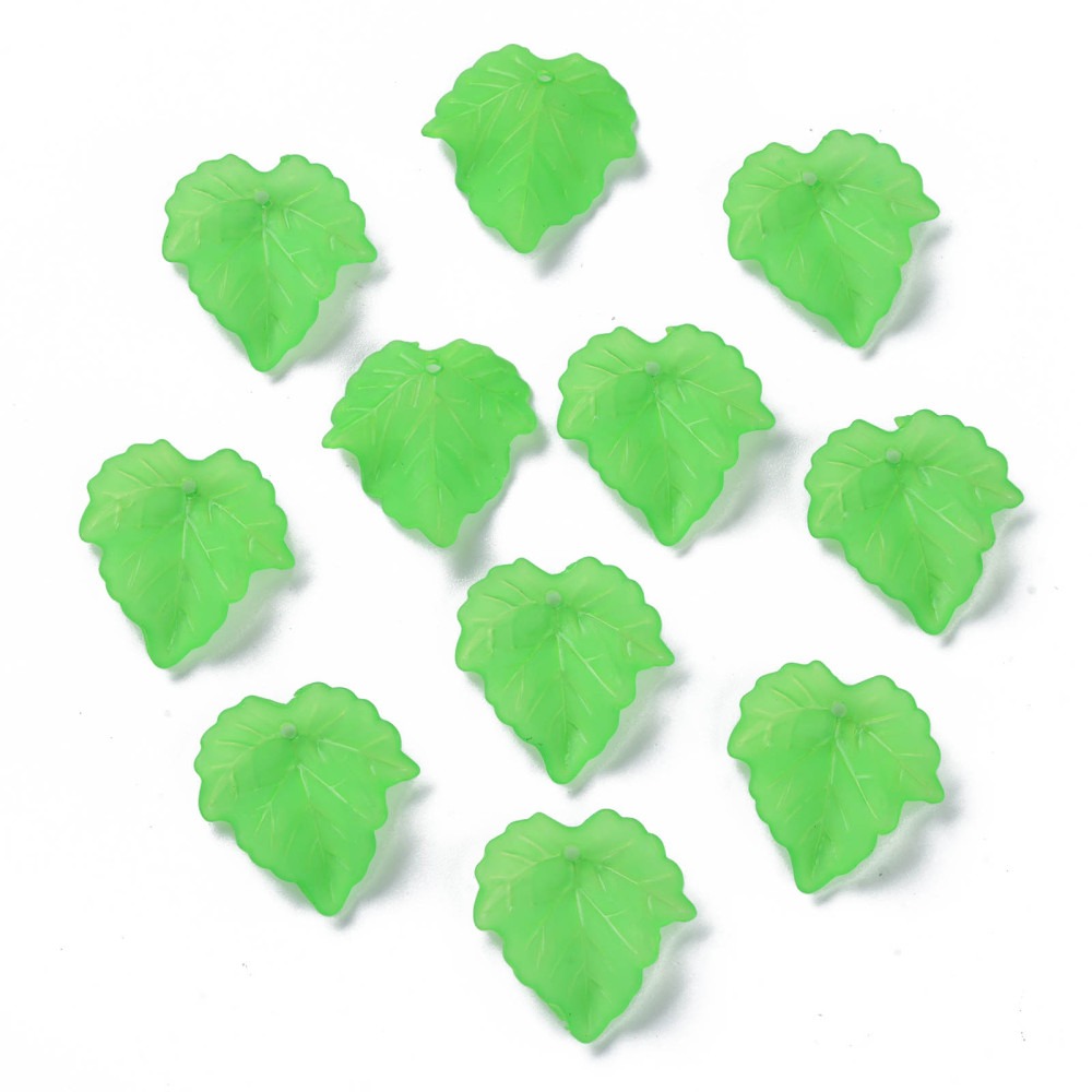 Lucite leaf - green
