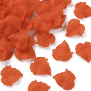 Lucite leaf - orange