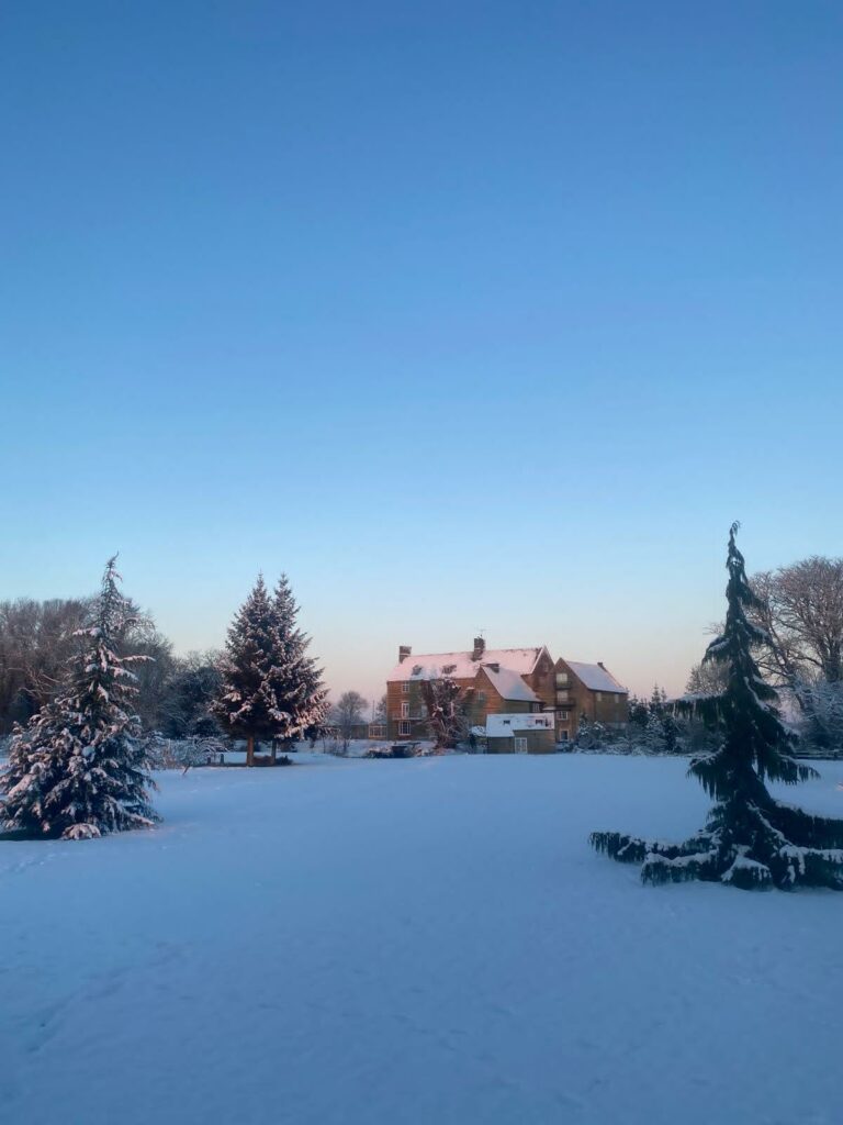 Luxury Christmas wreath workshop at Molecey Mill in West Deeping