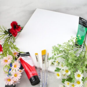 Paint Your Own Botanicals workshop at Riverside Beads in Market Deeping